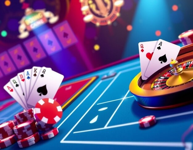Live dealer studio with multiple camera angles
